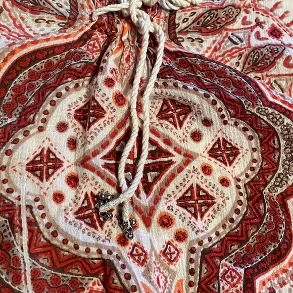 Boho Style Womens Shirt With Steing Detail And Bells - Picture 5 of 5